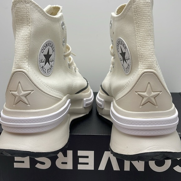Converse WMNS RUN STAR LEGACY CX HI EGRET/BLACK/WHITE A00868C Platforms Sneakers - Picture 13 of 16